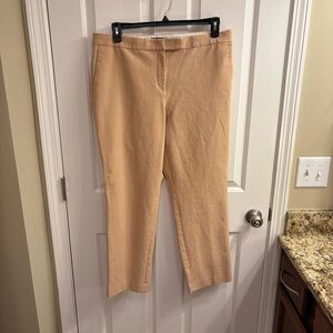 TALL Ann Taylor The Eva Ankle Pant Camel Size 14 Tall